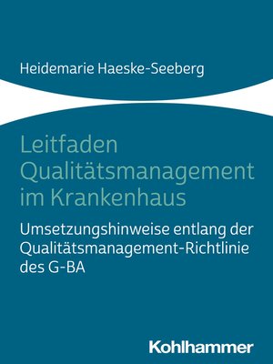 cover image of Leitfaden Qualitätsmanagement im Krankenhaus